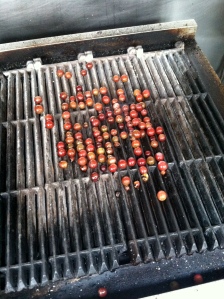 Grilling Grapes. 